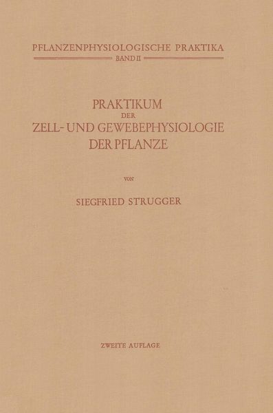 Produktbild: Praktikum der Zell- und Gewebephysiologie der Pflanze