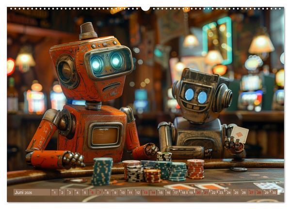 Produktbild: Neues aus dem Roboter Sport Club (hochwertiger Premium Wandkalender 2026 DIN A2 quer), Kunstdruck in Hochglanz