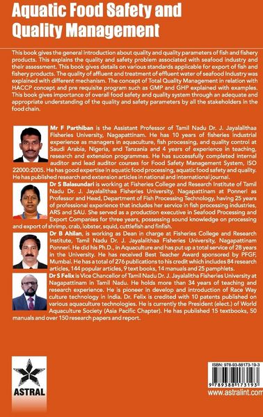 Produktbild: Aquatic Food Safety and Quality Management