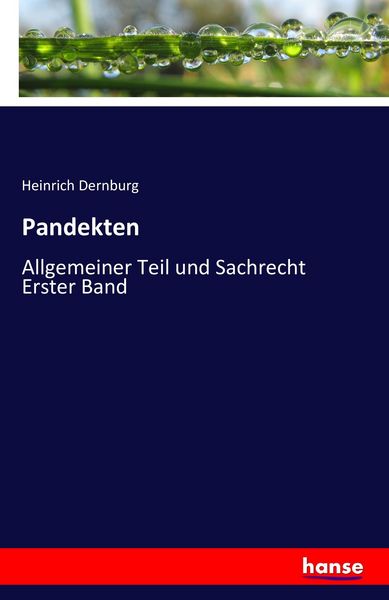 Produktbild: Pandekten