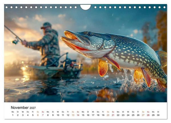 Produktbild: Hecht - J&auml;ger der Tiefe (Wandkalender 2027 DIN A4 quer), CALVENDO Monatskalender