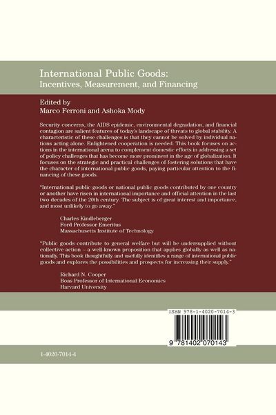 Produktbild: International Public Goods