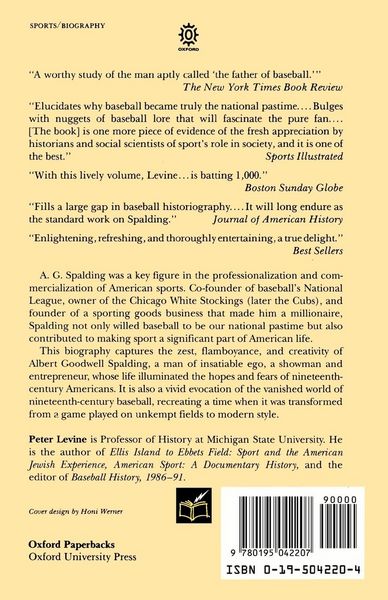 Produktbild: A.G. Spalding and the Rise of Baseball