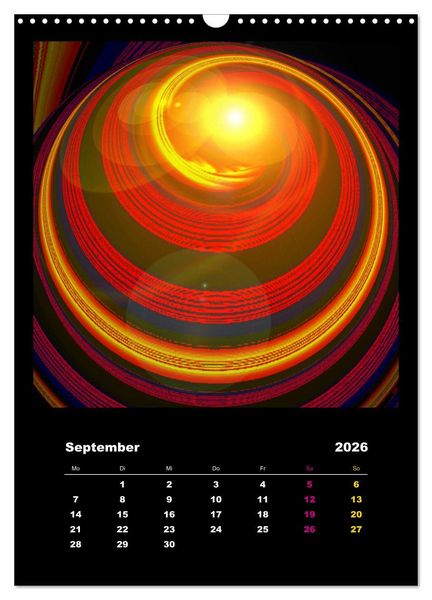 Produktbild: Energie-Spiralen 2026 (Wandkalender 2026 DIN A3 hoch), CALVENDO Monatskalender
