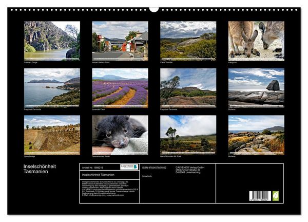 Produktbild: Inselsch&ouml;nheit Tasmanien (Wandkalender 2026 DIN A2 quer), CALVENDO Monatskalender