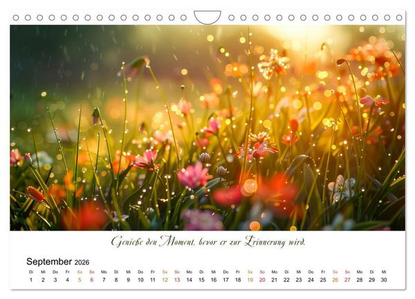 Produktbild: Freu Dich Motivations-Kalender (Wandkalender 2026 DIN A4 quer), CALVENDO Monatskalender