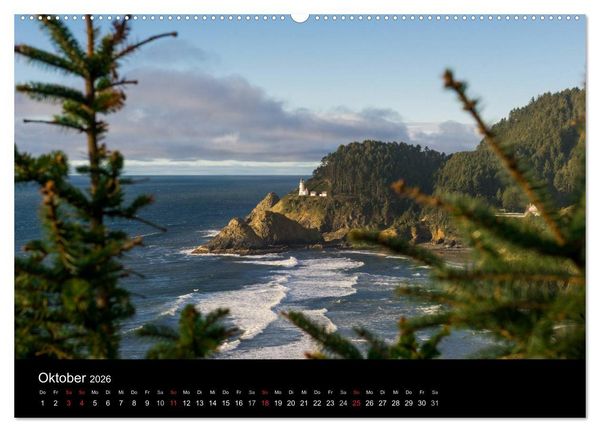 Produktbild: Die Oregon-K&uuml;ste (Wandkalender 2026 DIN A2 quer), CALVENDO Monatskalender