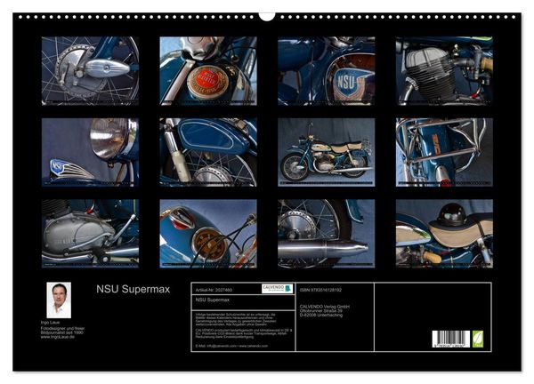 Produktbild: NSU Supermax (Wandkalender 2026 DIN A2 quer), CALVENDO Monatskalender