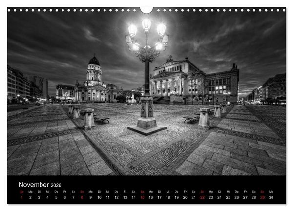 Produktbild: Berlin Monochrome (Wandkalender 2026 DIN A3 quer), CALVENDO Monatskalender