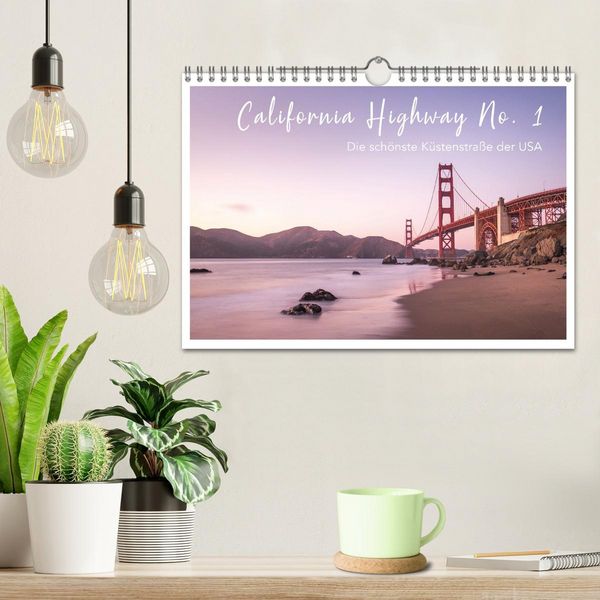 Produktbild: California Highway No. 1 - Die sch&ouml;nste K&uuml;stenstra&szlig;e der USA (Wandkalender 2026 DIN A4 quer), CALVENDO Monatskalender