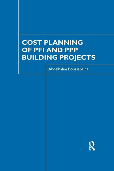 Produktbild: Cost Planning of PFI and PPP Building Projects