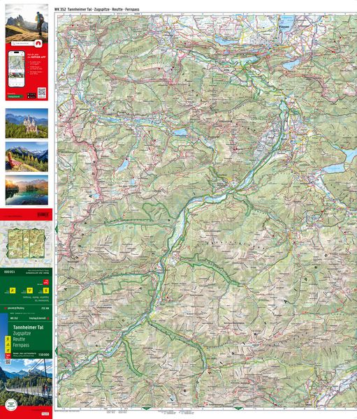 Produktbild: Freytag & berndt Wanderkarte WK 352 Tannheimer Tal, Zugspitze - Reutte - Fernpass 1:50.000