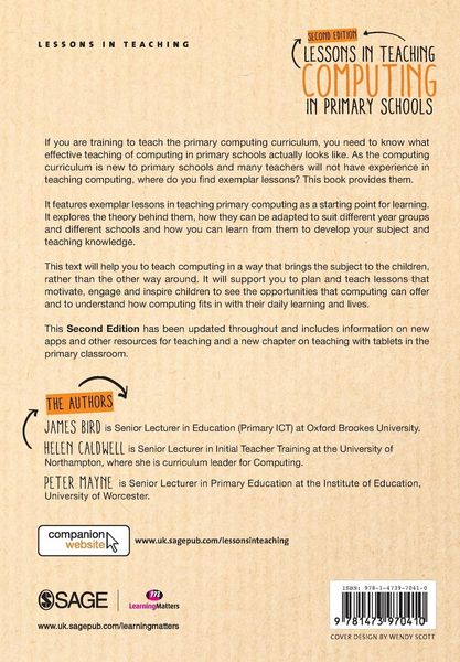 Produktbild: Lessons in Teaching Computing in Primary Schools
