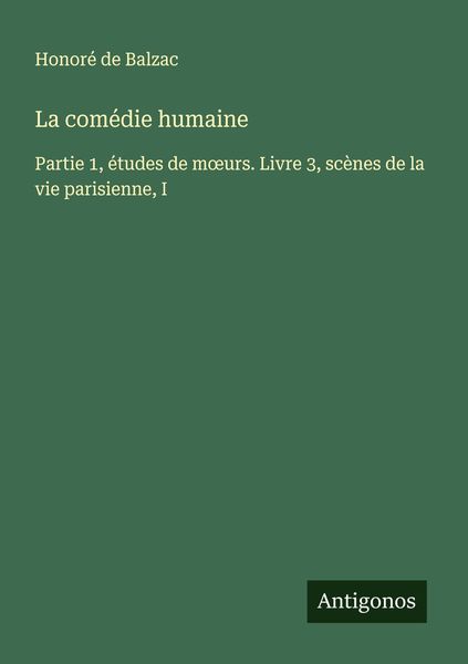 Produktbild: La com&eacute;die humaine