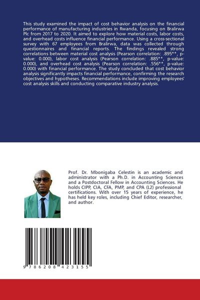 Produktbild: Cost Behavior Analysis and Industries' Financial Performance