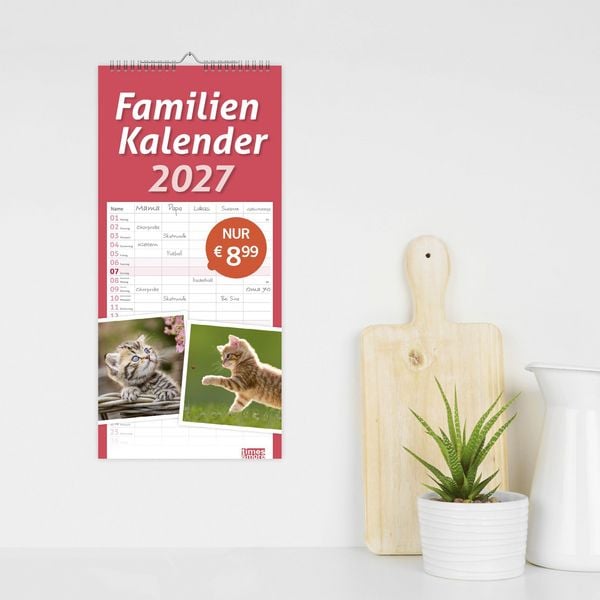 Produktbild: times&more Katzen Familienplaner 2027
