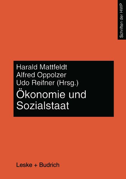 Produktbild: &Ouml;konomie und Sozialstaat