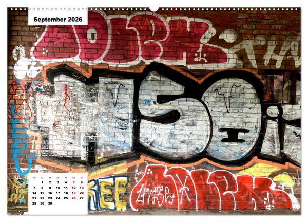 Produktbild: Hamburg Graffiti (Wandkalender 2026 DIN A2 quer), CALVENDO Monatskalender