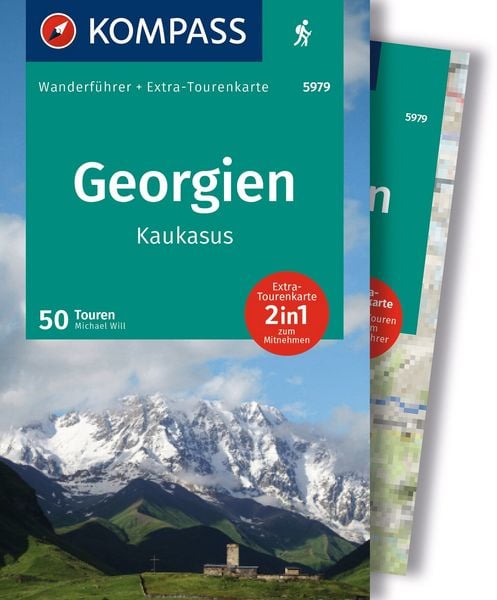Produktbild: KOMPASS Wanderf&uuml;hrer Georgien, Kaukasus, 50 Touren mit Extra-Tourenkarte