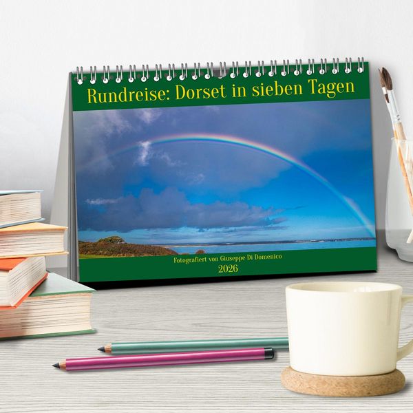 Produktbild: Rundreise: Dorset in sieben Tagen (Tischkalender 2026 DIN A5 quer), CALVENDO Monatskalender