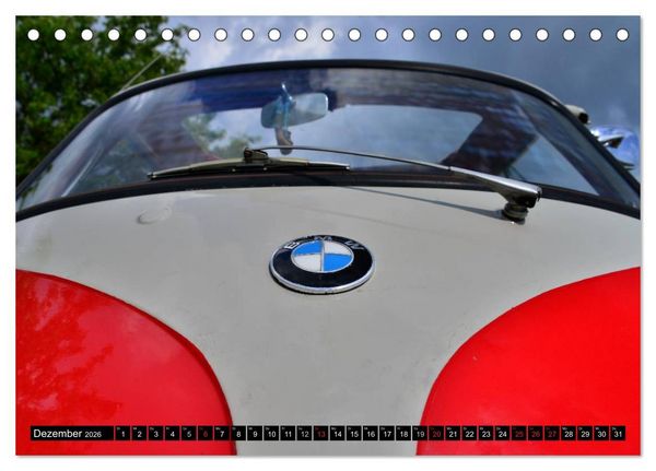 Produktbild: BMW Isetta - Die Knutschkugel (Tischkalender 2026 DIN A5 quer), CALVENDO Monatskalender