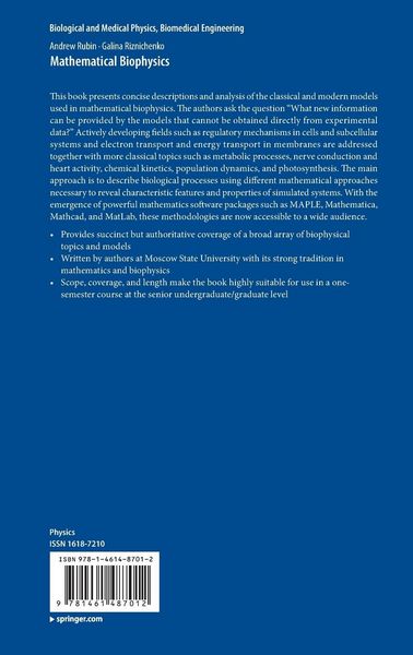 Produktbild: Mathematical Biophysics