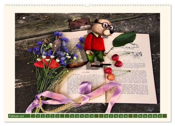 Produktbild: Tierische B&uuml;chernarren (Wandkalender 2026 DIN A2 quer), CALVENDO Monatskalender