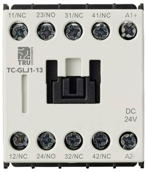 Produktbild: TRU COMPONENTS TC-GYJ1-13-24VDC Hilfssch&uuml;tz 1 Schlie&szlig;er, 3 &Ouml;ffner 24 V/DC 10A 1St.