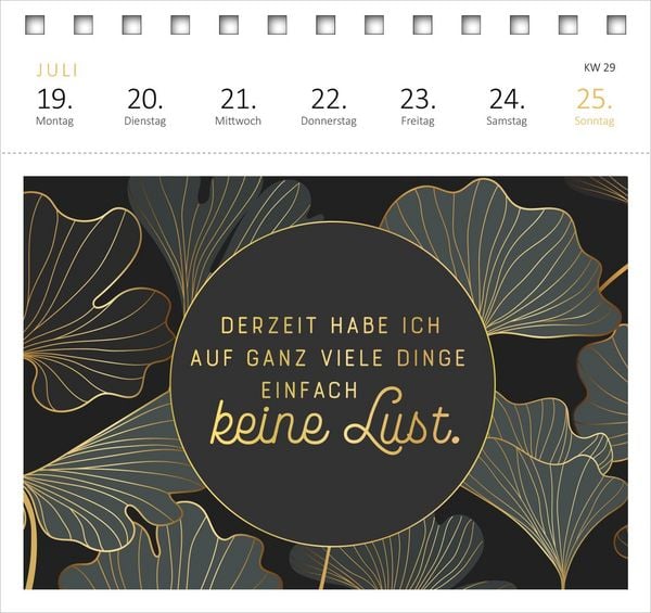 Produktbild: Postkartenkalender Meine Schokoladenseite hab ich aufgegessen. 2027
