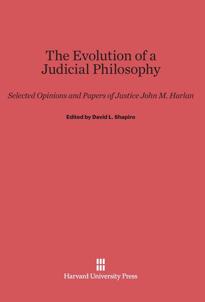 Produktbild: The Evolution of a Judicial Philosophy