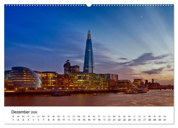 Produktbild: LONDON Willkommen in der Weltstadt (Wandkalender 2026 DIN A2 quer), CALVENDO Monatskalender