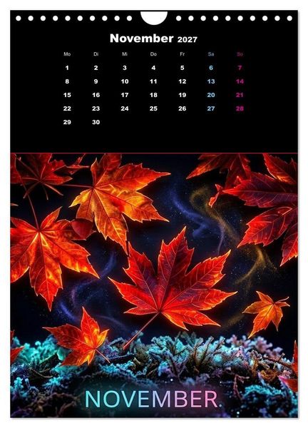 Produktbild: Neon Botanicals - Flora im Lichtrausch (Wandkalender 2027 DIN A4 hoch), CALVENDO Monatskalender