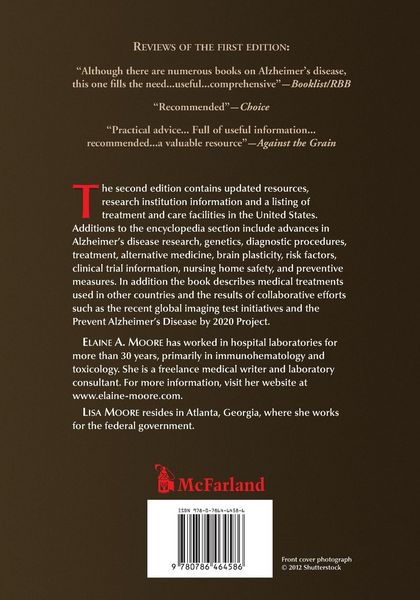 Produktbild: Encyclopedia of Alzheimer's Disease; With Directories of Research, Treatment and Care Facilities, 2d ed.