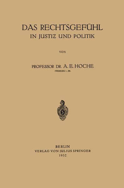 Produktbild: Das Rechtsgef&uuml;hl in Justiz und Politik