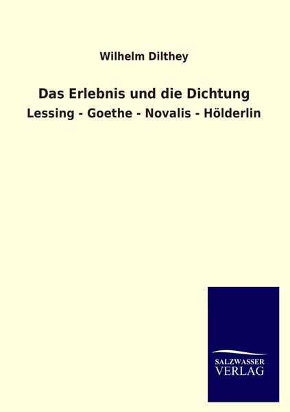 Produktbild: Das Erlebnis und die Dichtung