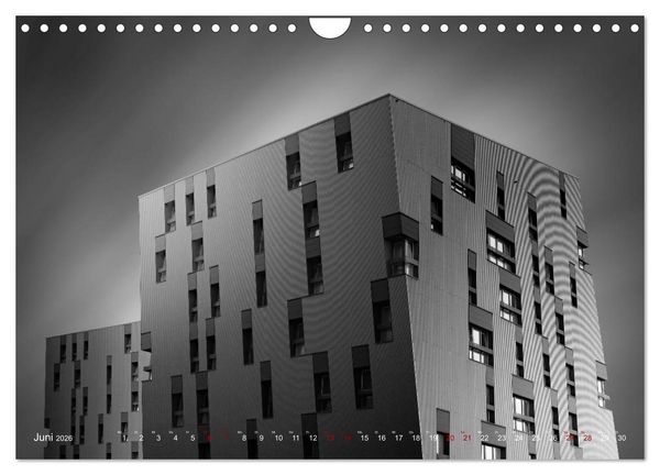 Produktbild: Monochrome Architektur (Wandkalender 2026 DIN A4 quer), CALVENDO Monatskalender
