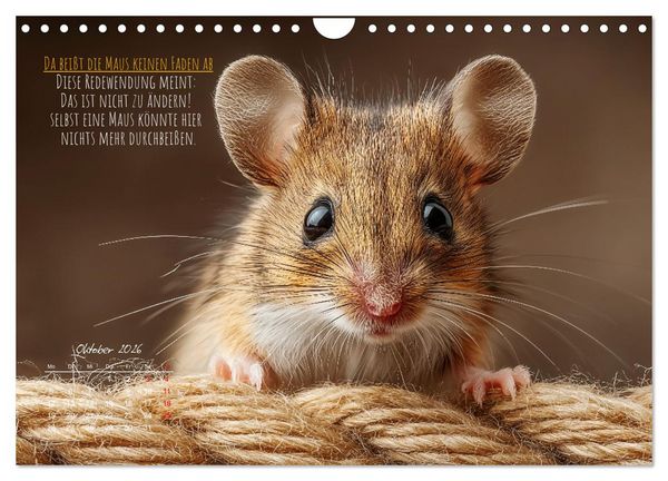 Produktbild: Nicht 08/15 - Deutsche Redewendungen und ihre Herkunft (Wandkalender 2026 DIN A4 quer), CALVENDO Monatskalender