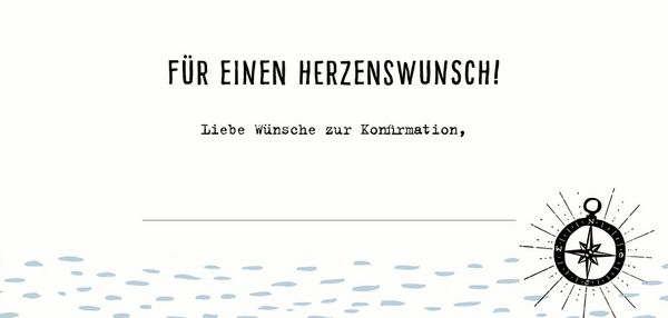Produktbild: Kuvert f&uuml;r einen Geld- oder Gutschein &ndash; Zu deiner Konfirmation