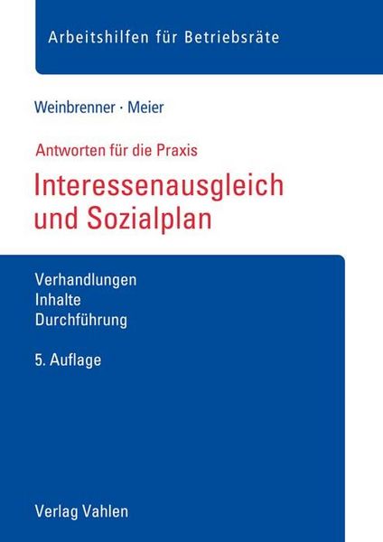 Produktbild: Interessenausgleich und Sozialplan
