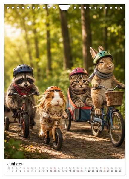 Produktbild: Cozy Friends - Kleine Kuschelhelden (Wandkalender 2027 DIN A4 hoch), CALVENDO Monatskalender