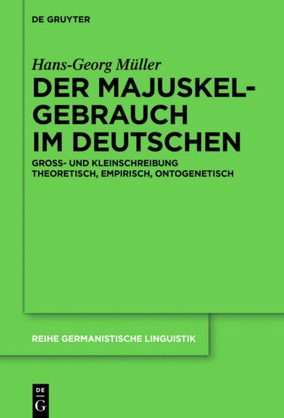 Produktbild: Der Majuskelgebrauch im Deutschen