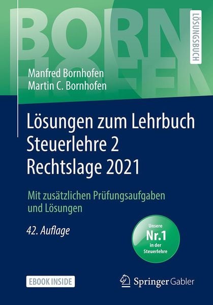 Produktbild: L&ouml;sungen zum Lehrbuch Steuerlehre 2 Rechtslage 2021
