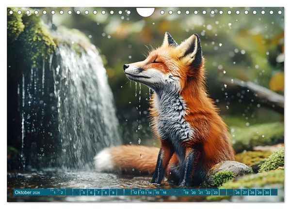 Produktbild: Plitsch, Platsch, tierisch nass (Wandkalender 2026 DIN A4 quer), CALVENDO Monatskalender