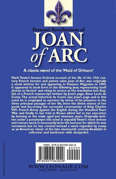 Produktbild: Personal Recollections of Joan of Arc