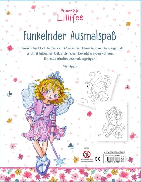 Produktbild: Malblock mit Glitzersteinchen - Prinzessin Lillifee