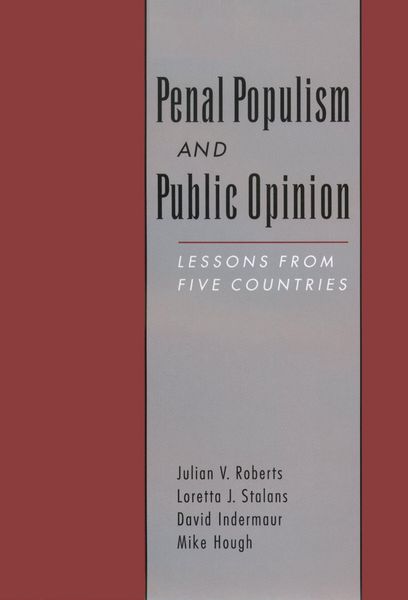 Produktbild: Penal Populism and Public Opinion