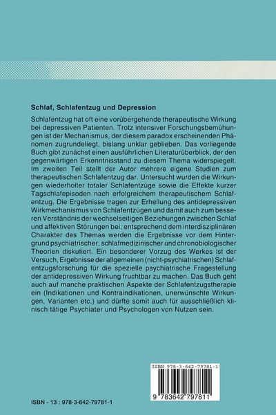 Produktbild: Schlaf, Schlafentzug und Depression
