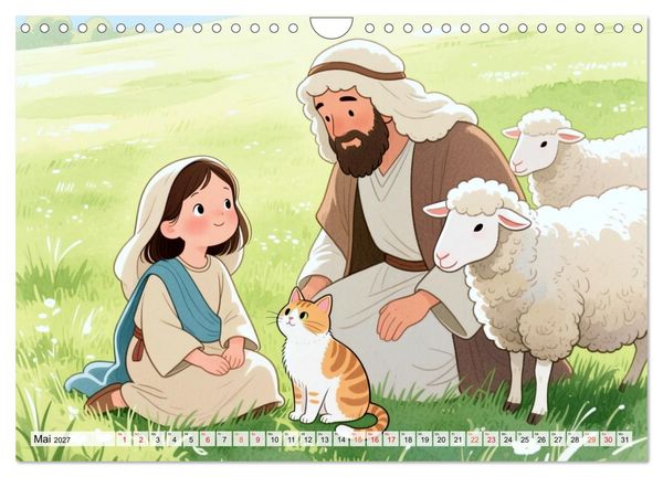 Produktbild: Luna, Minka und die Bibel (Wandkalender 2027 DIN A4 quer), CALVENDO Monatskalender
