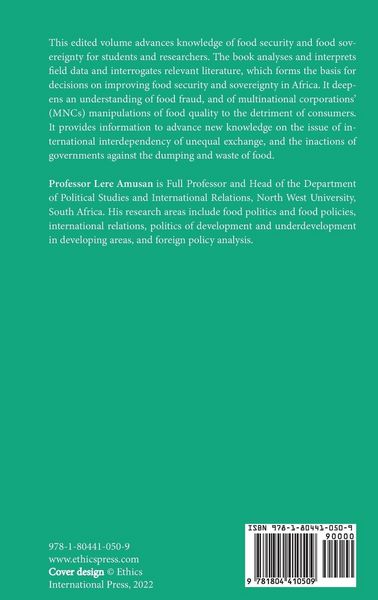 Produktbild: Food Security and Food Sovereignty Challenges in Africa
