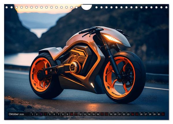 Produktbild: Dream Bikes - Motorr&auml;der aus der Zukunft (Wandkalender 2026 DIN A4 quer), CALVENDO Monatskalender